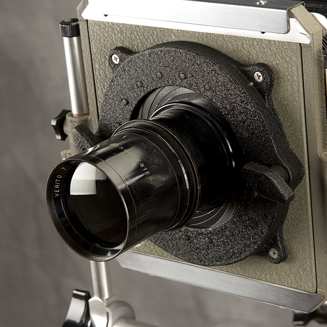 The Universal Lens Mount that S. K. Grimes expertly mounted to a classic Sinar Norma lens board for me several years ago, with a 7 inch Wollensak Verito Lens.