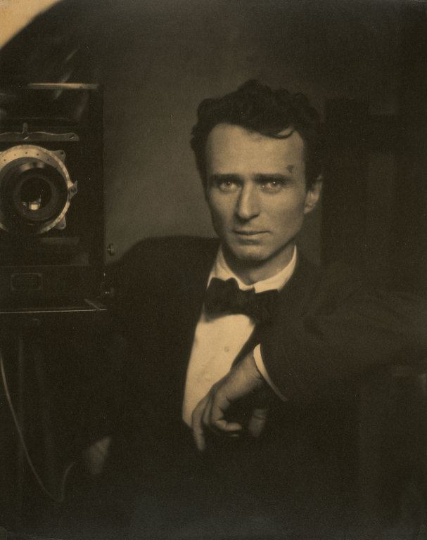 Edward Steichen, Self-Portrait with Camera, c. 1917 (Platinum print)
