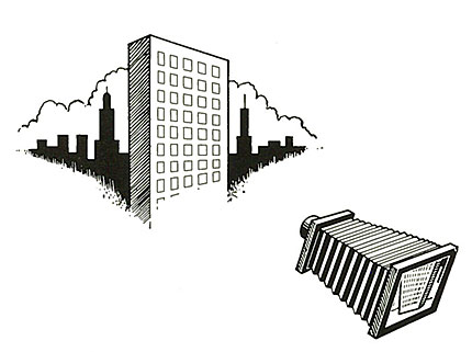 View Camera Adjustments - Correction of Vertical Lines Figure 1