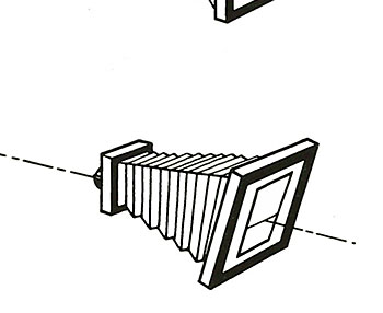 To achieve sharpness at a maximum aperture, the back must be tilted at an angle from the vertical opposite to the plane of the subject.