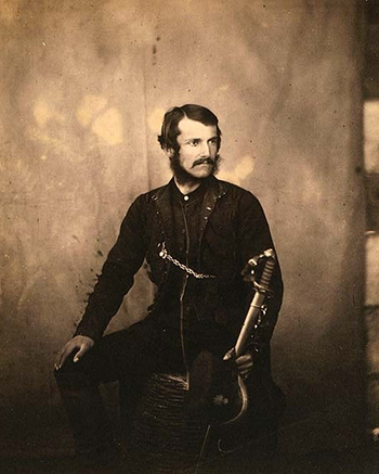 Captain Burnaby, Grenadier Guards, by Roger Fenton, Crimean War Photographs