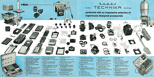 Linhof 4x5in. Super Technika 9x12 cm perfected with an impressive selection of ingeniously designed accessories.