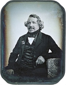 Louis-Jacques-Mandé Daguerre (French: [dag??]; 18 November 1787 — 10 July 1851) was a French artist and photographer, recognized for his invention of the daguerreotype process of photography. He became known as one of the fathers of photography. Though he is most famous for his contributions to photography, he was also an accomplished painter and a developer of the diorama theatre.