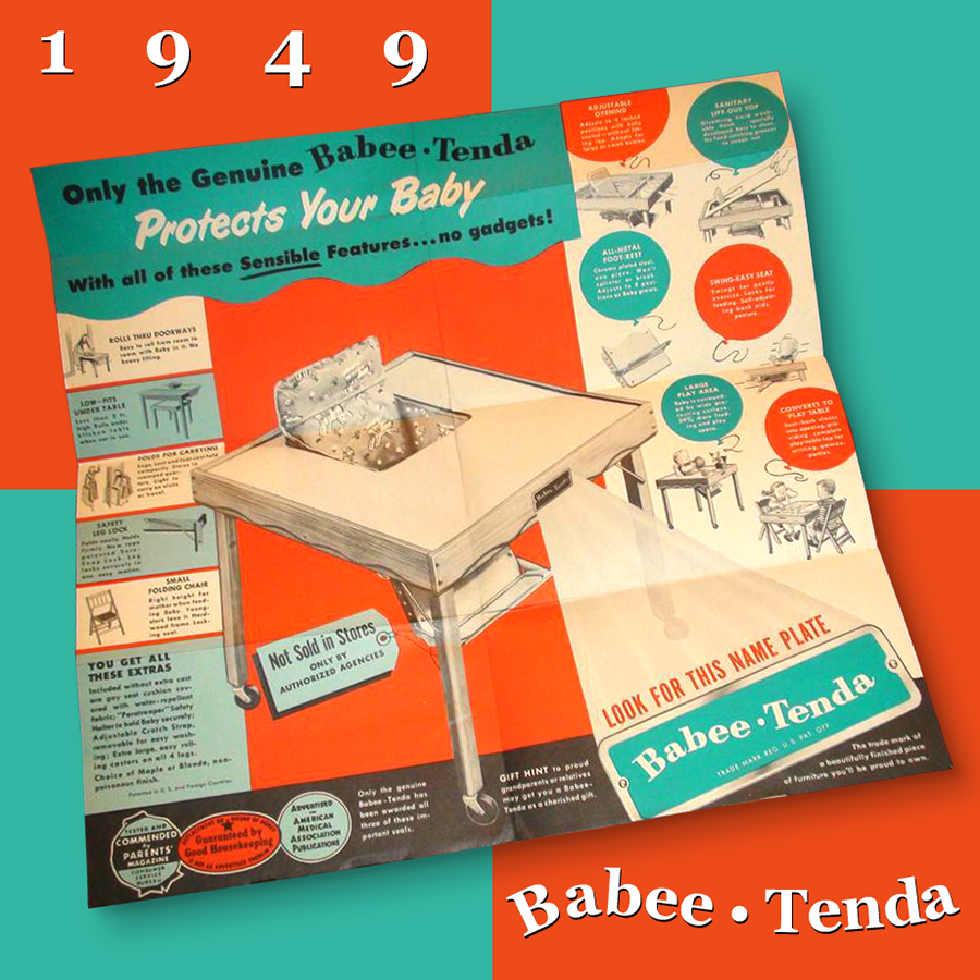 Vintage 1949 BabeeTenda Brochure
